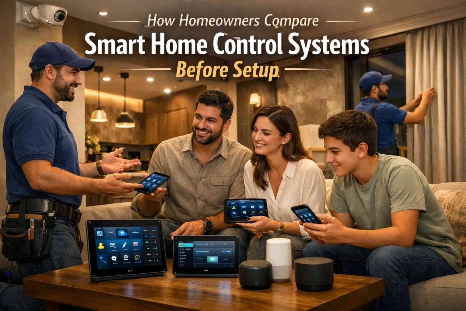 How Homeowners Compare Smart Home Control Systems Before Setup